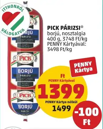 PENNY Pick párizsi ajánlat