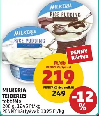 PENNY Milkeria tejberizs ajánlat