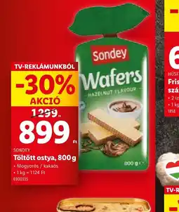 Lidl Sondey Wafers ajánlat