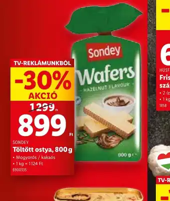 Lidl Sondey Wafers ajánlat