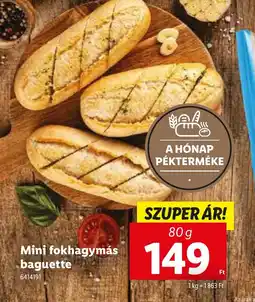 Lidl Mimi fokhagymás baguette ajánlat