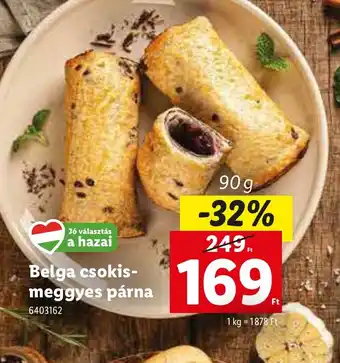 Lidl Belga csokoládés-meggyes párna ajánlat