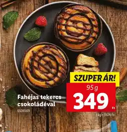 Lidl Fahéjas tekercs csokoládéval ajánlat