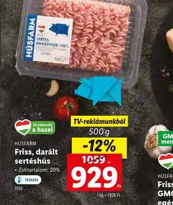 Lidl Húsfarm Friss, darált sertéshús ajánlat