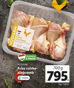 Lidl Husfarm Friss csirke-alscomb ajánlat