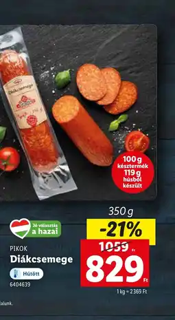 Lidl Pikok Diákszemeg ajánlat