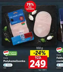 Lidl Pulykamellsonka ajánlat