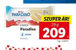 Lidl Kinder Paradiso ajánlat