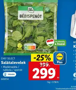 Lidl Chef Select Salátalevelek ajánlat