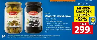 Lidl Baresa Magozott olivabogy ajánlat