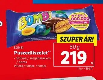 Lidl BOMBI Puszkedliszelet ajánlat