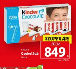 Lidl Kinder Csokoládé ajánlat