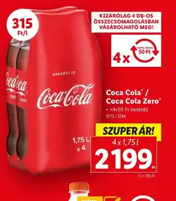 Lidl Coca Cola / Coca Cola Zero ajánlat