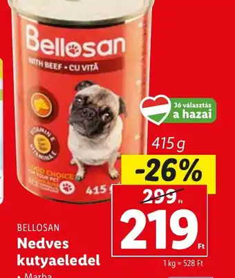 Lidl Bellosan Nedves Kutyaeledel ajánlat