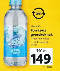 Lidl Saguaro Forrásvíz gyerekeknek ajánlat