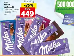 Lidl Milka Táblás Csokoládé ajánlat