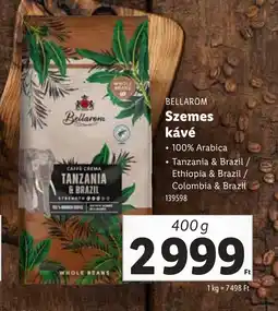 Lidl Bellarom Szemez Kávé ajánlat