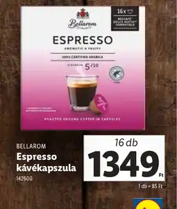 Lidl Bellarom Espresso Kávékapszula ajánlat