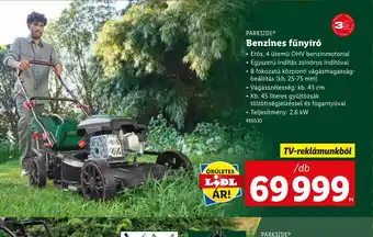 Lidl Parkslide Benzin Fűnyír ajánlat