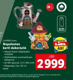 Lidl Livarno Home Napelemes kerti dekoráci ajánlat