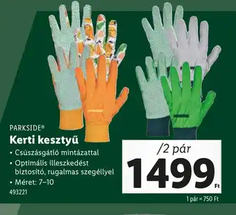 Lidl Parkside Kerti Kesztyű ajánlat