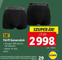 Lidl CAT Férfi boxerals ajánlat