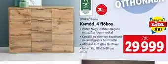 Lidl LINARNO home Komd, 4 fikos ajánlat