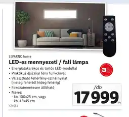 Lidl Livarno home LED-es mennyezeti / fali lámpa ajánlat