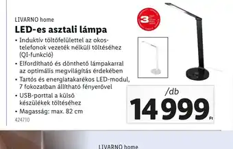 Lidl LitVaxnd Home LED-es asztali lámpa ajánlat