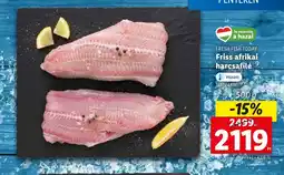 Lidl Friss afrikai harcsafilé ajánlat