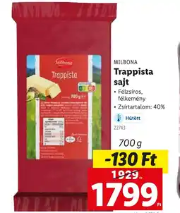 Lidl Melbona Trappista sajt ajánlat