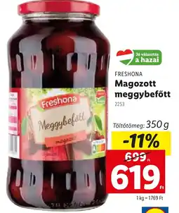 Lidl Freshona Magozott Meggybefőtt ajánlat