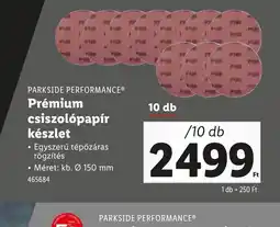 Lidl Parkside Performance Prémium csiszolpapír készlet ajánlat