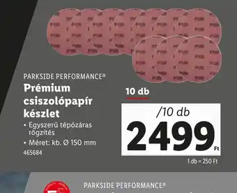 Lidl Parkside Performance Prémium csiszolpapír készlet ajánlat