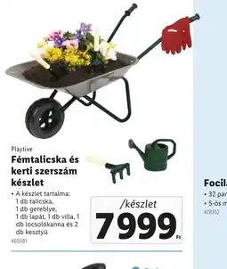 Lidl Playtive Fémtalicska és kerti szerszám készlet ajánlat