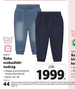 Lidl Lupilu Baba szabadidő-nadrág ajánlat