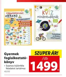 Lidl Gyermek foglalkoztat könyv ajánlat