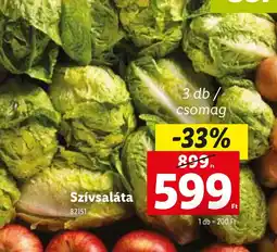 Lidl Szívsaláta ajánlat