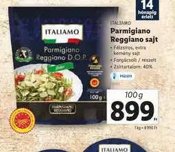 Lidl Italiano Parmigiano Reggiano sajt ajánlat