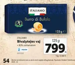 Lidl ITALIAMO Bivaly tejes vaj ajánlat