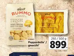 Lidl Rummo Pappardelle / Gnocchi ajánlat