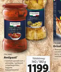 Lidl ITALIAMO Antipasti ajánlat