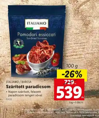 Lidl Italimo Pomodori essiccati ajánlat