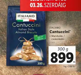 Lidl Italimo Cantuccini ajánlat