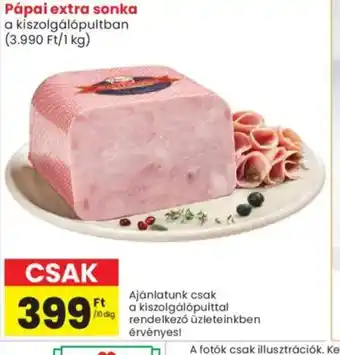 Spar Market Pápai extra sonka ajánlat