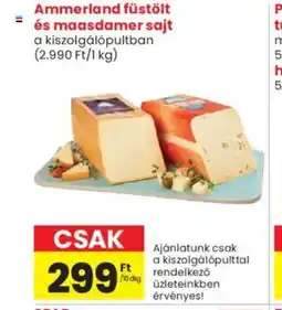 Spar Market Ammerland füstölt és maasdamer sajt ajánlat