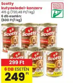 Spar Market Scotty kutyaeledel-konzerv ajánlat