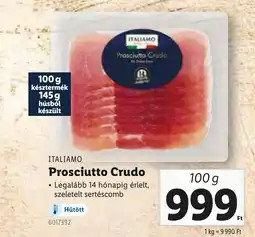 Lidl Italiamo Prosciutto Crudo ajánlat