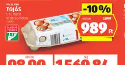 ALDI Goldland Tojás ajánlat