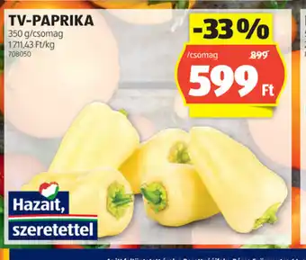 ALDI TV-Paprika ajánlat